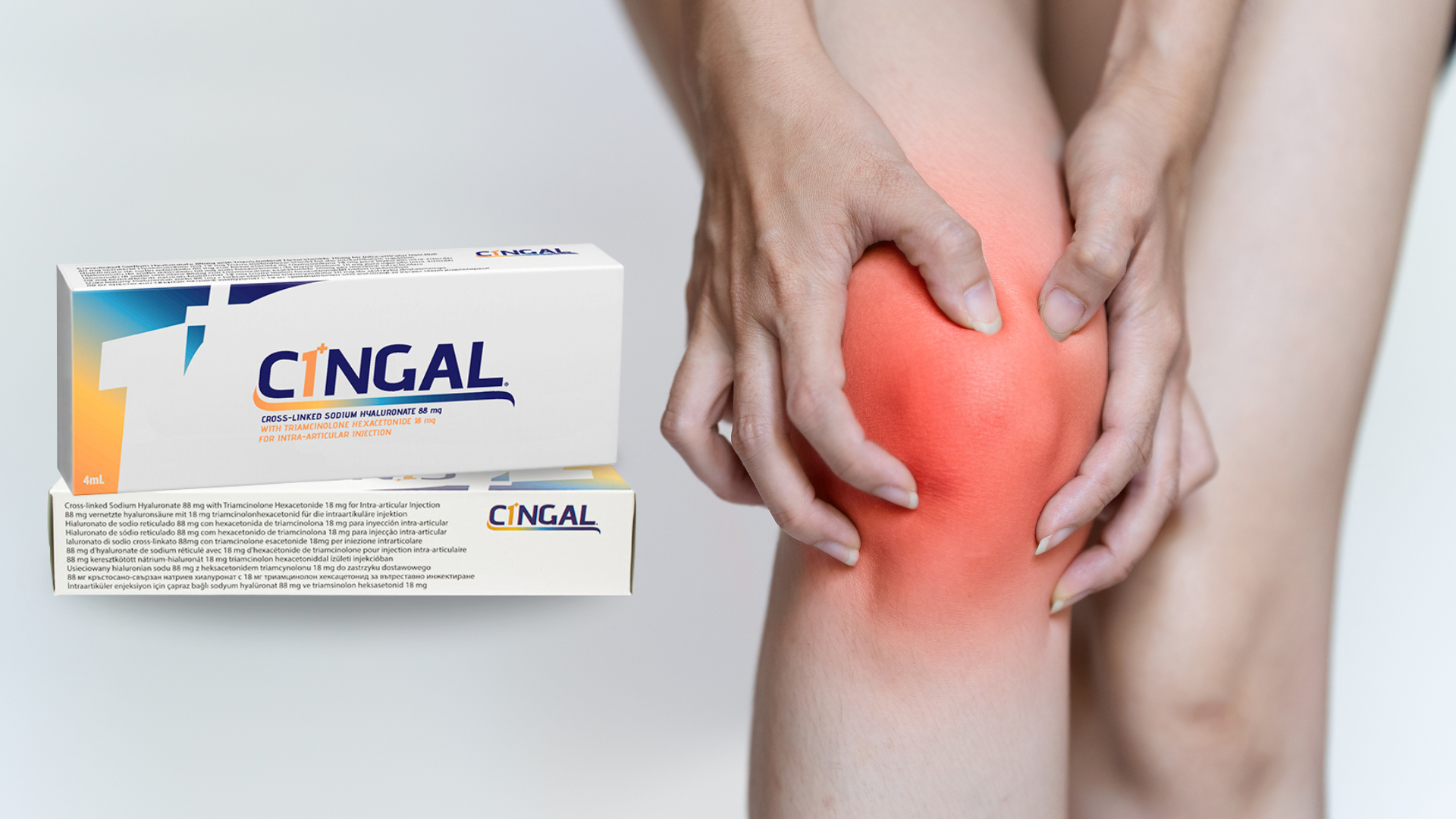 Cingal injections address knee pain.