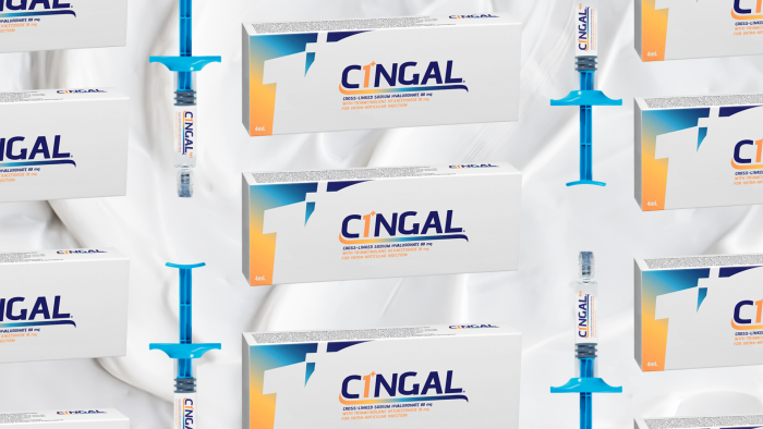 Cingal boxes and injections.